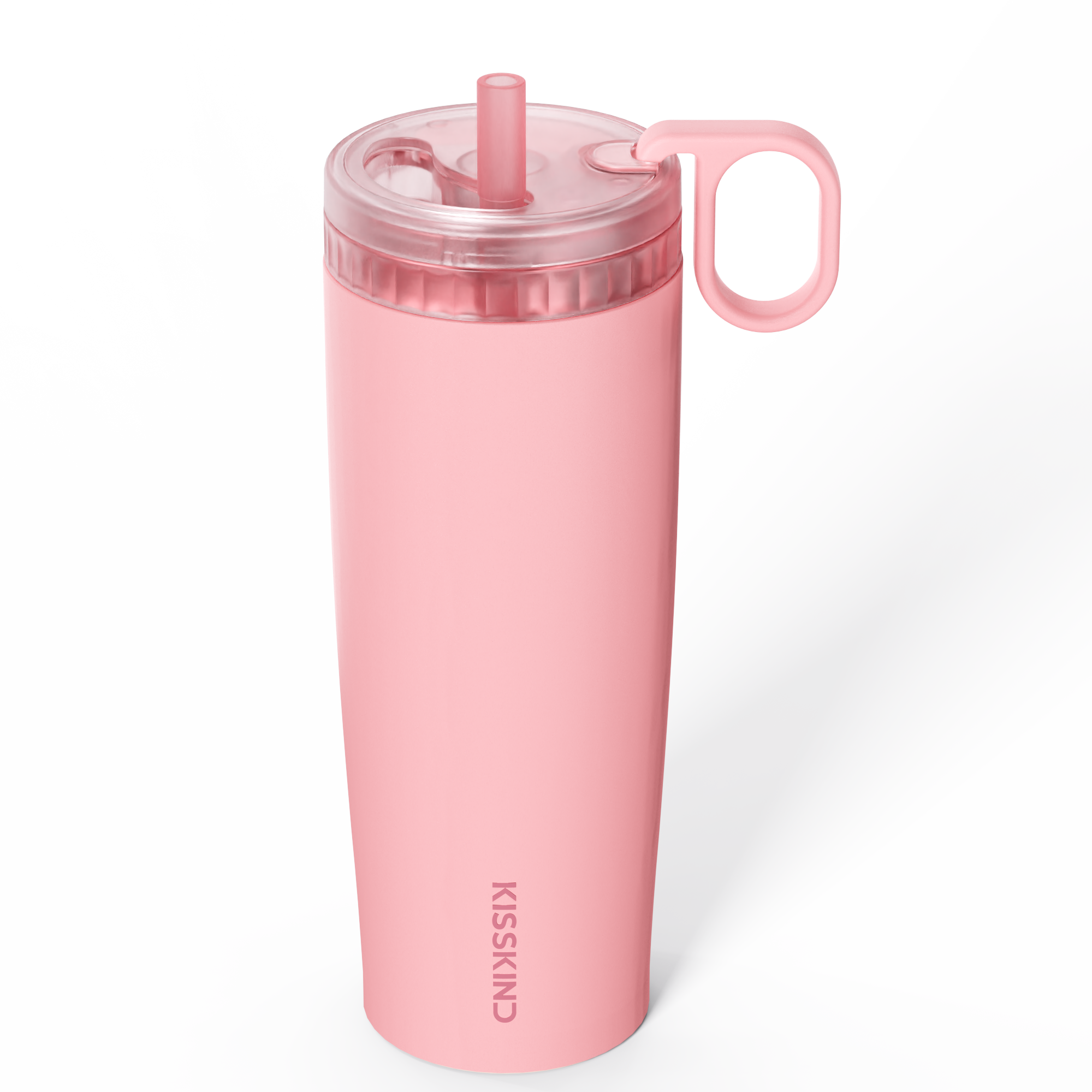 Kisskind Iced Coffee Tumbler – Insulated Leak-Proof Cup with Hidden Straw