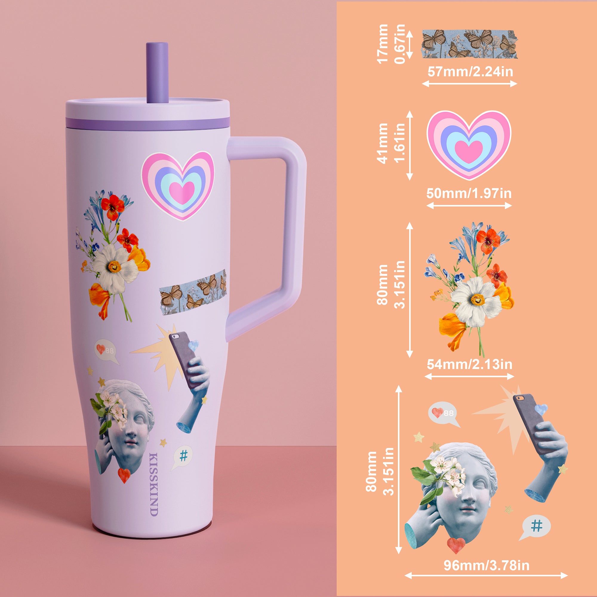 KISSKIND UV Crystal Sticker  89/pcs