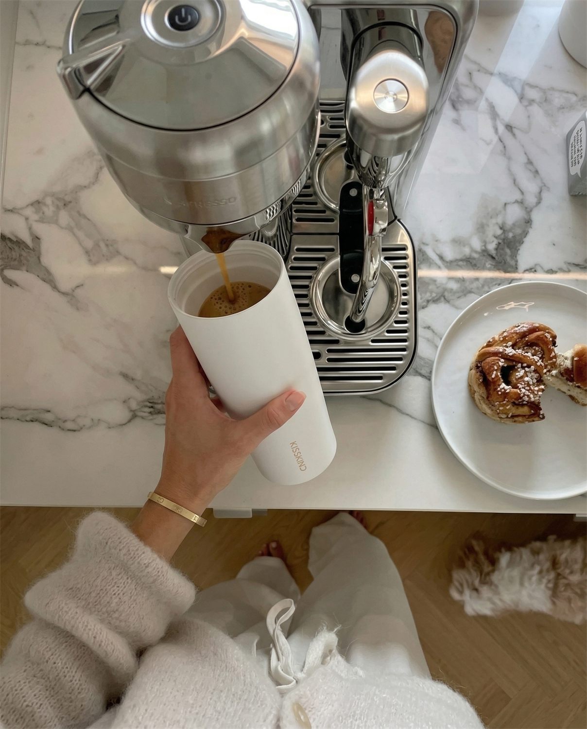 Morning coffee routine