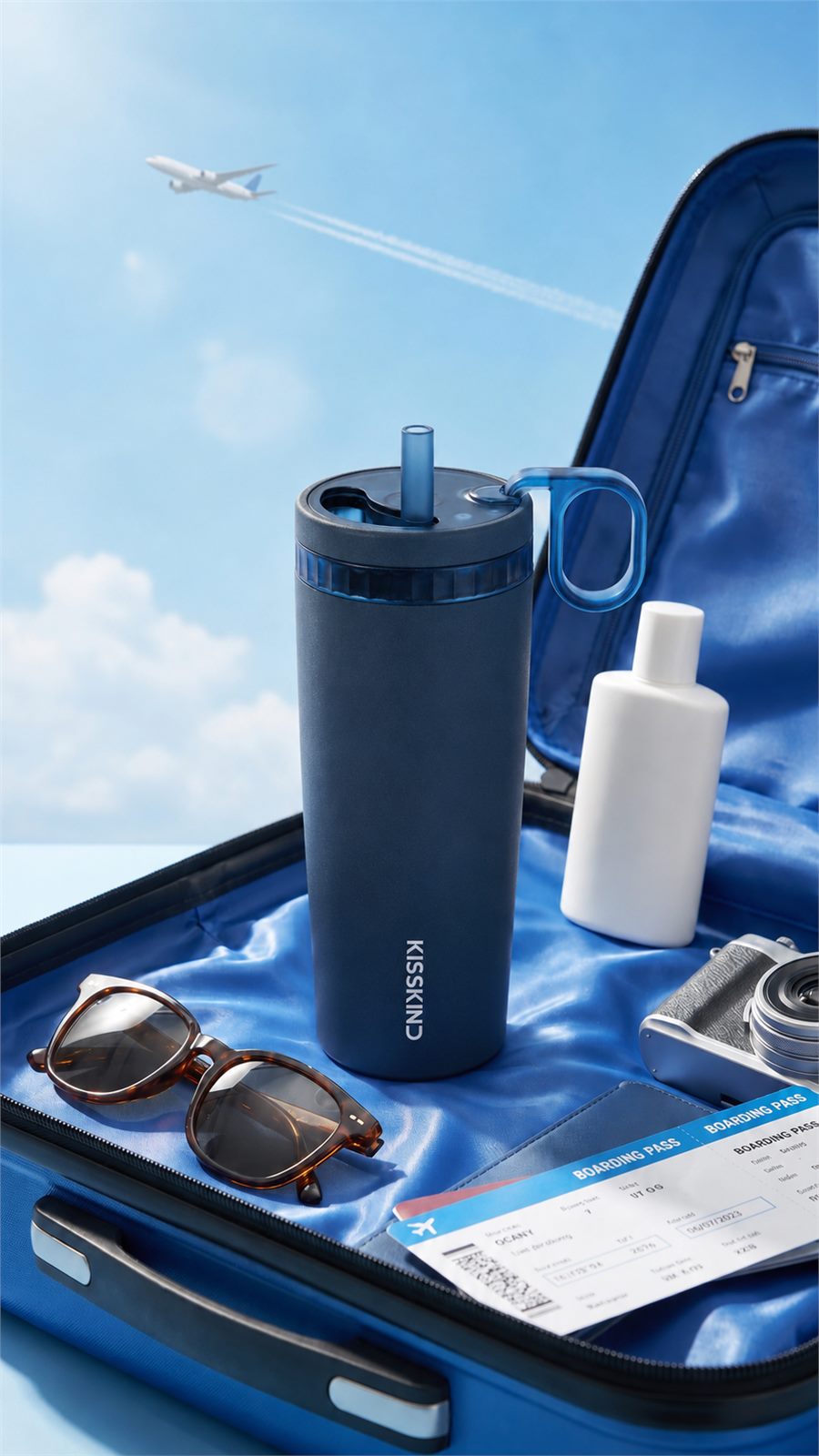 Blue KissKind cup as a fresh gift color
