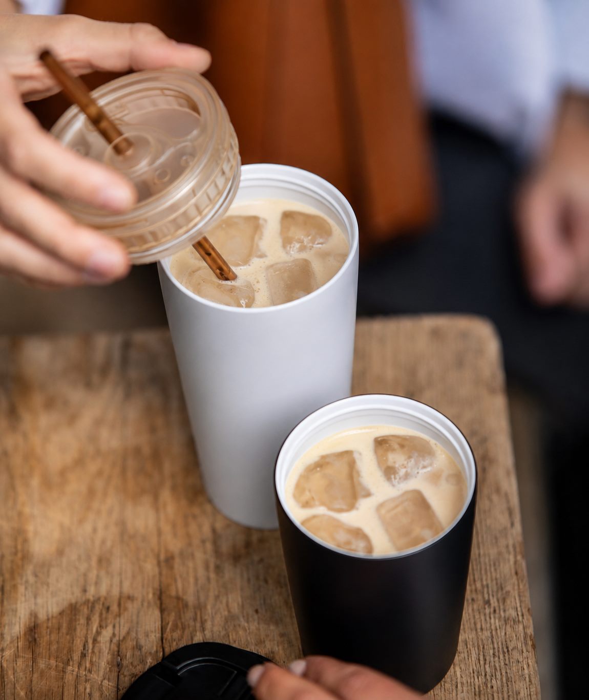 KissKind cup used for iced coffee